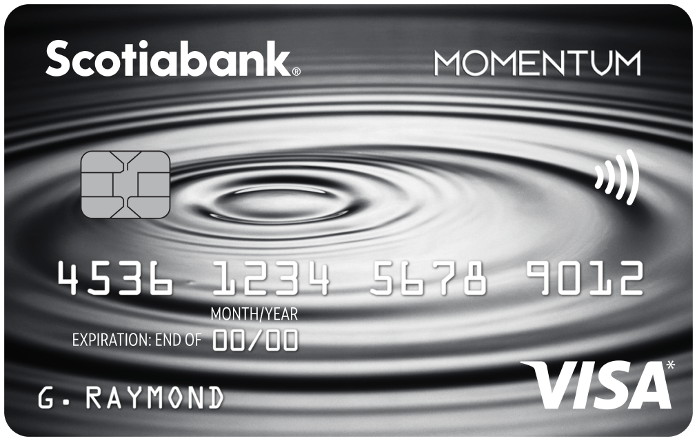 Scotia Momentum No-Fee Visa Card from Scotiabank - VISA credit card with no annual fee