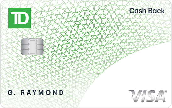 TD Cash Back Visa Card from TD Bank - VISA credit card with no annual fee