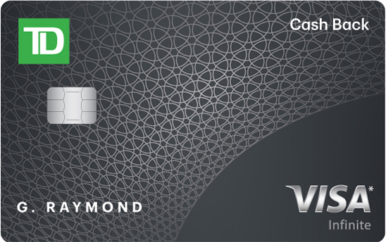 TD Cash Back Visa Infinite Card from TD Bank - VISA credit card with $139.00 annual fee