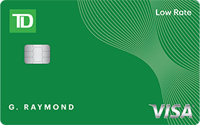 TD Low Rate Visa Card from TD Bank - VISA credit card with $25.00 annual fee